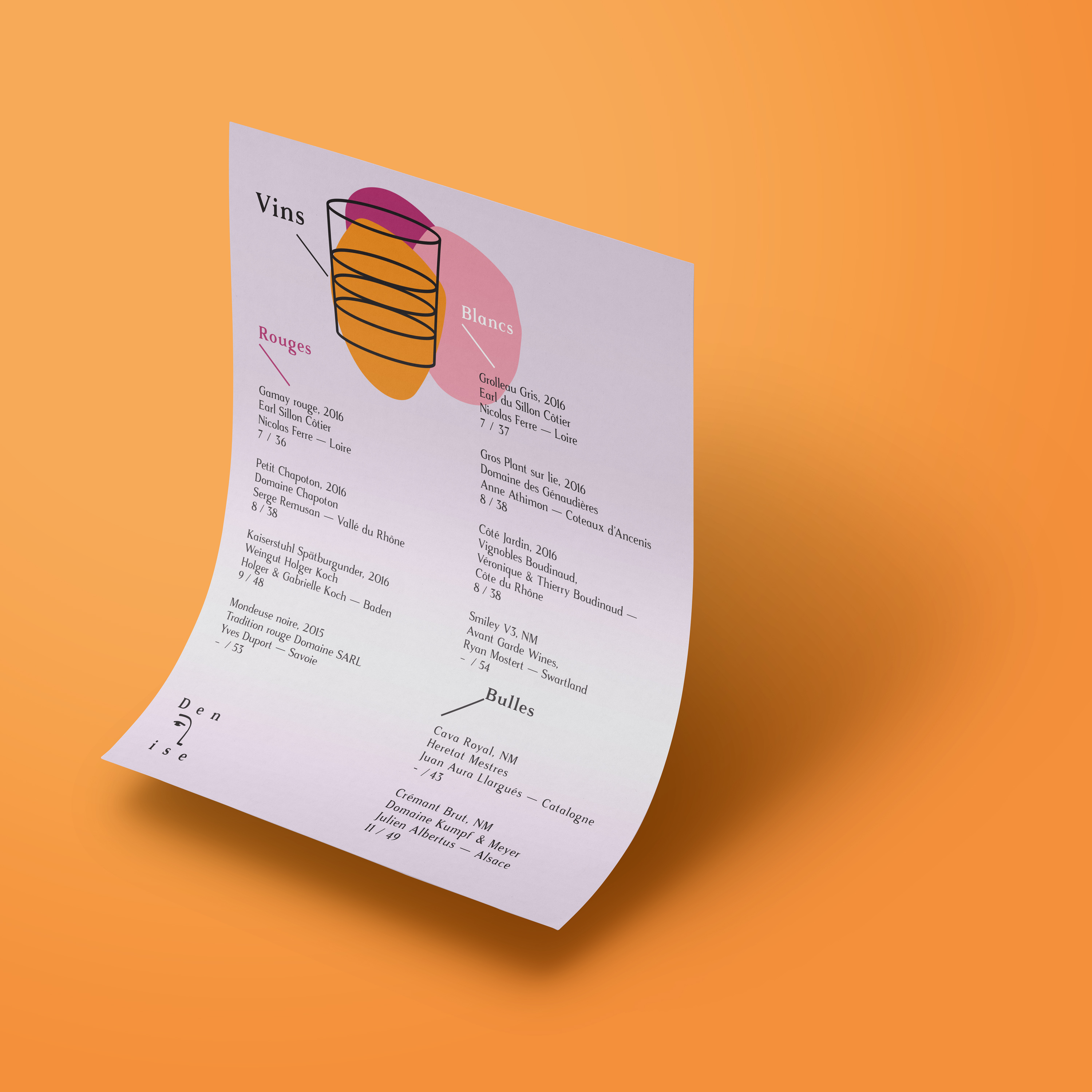 Wine list