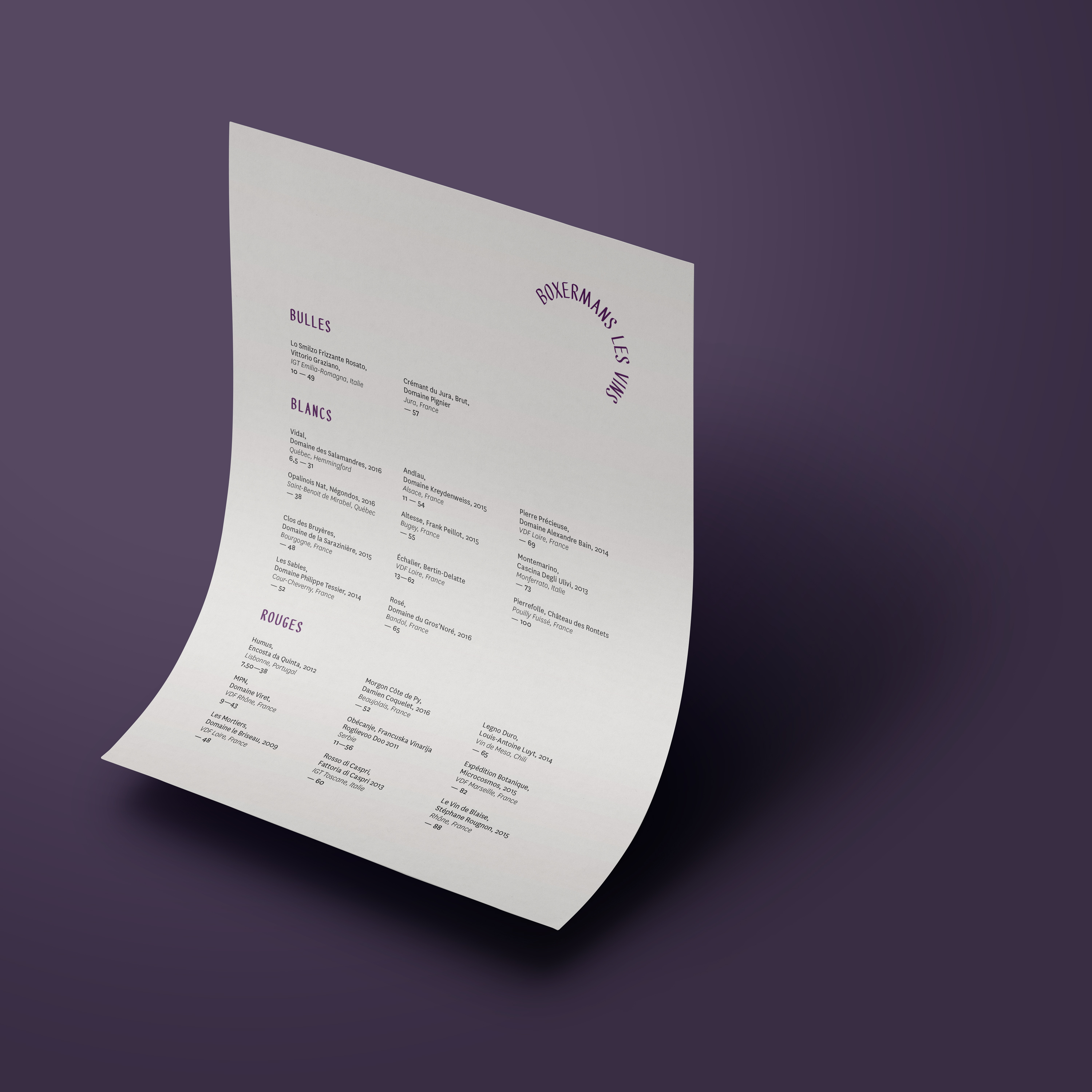 winelist
